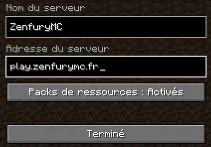 Add new serveur